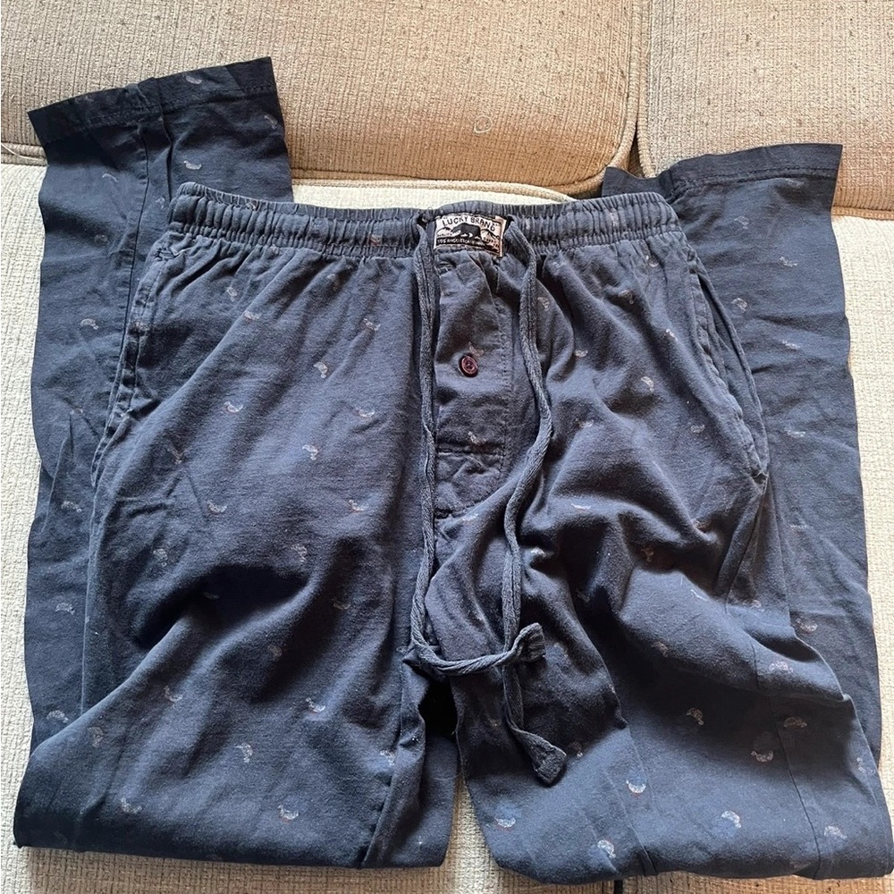 blue loungewear pants